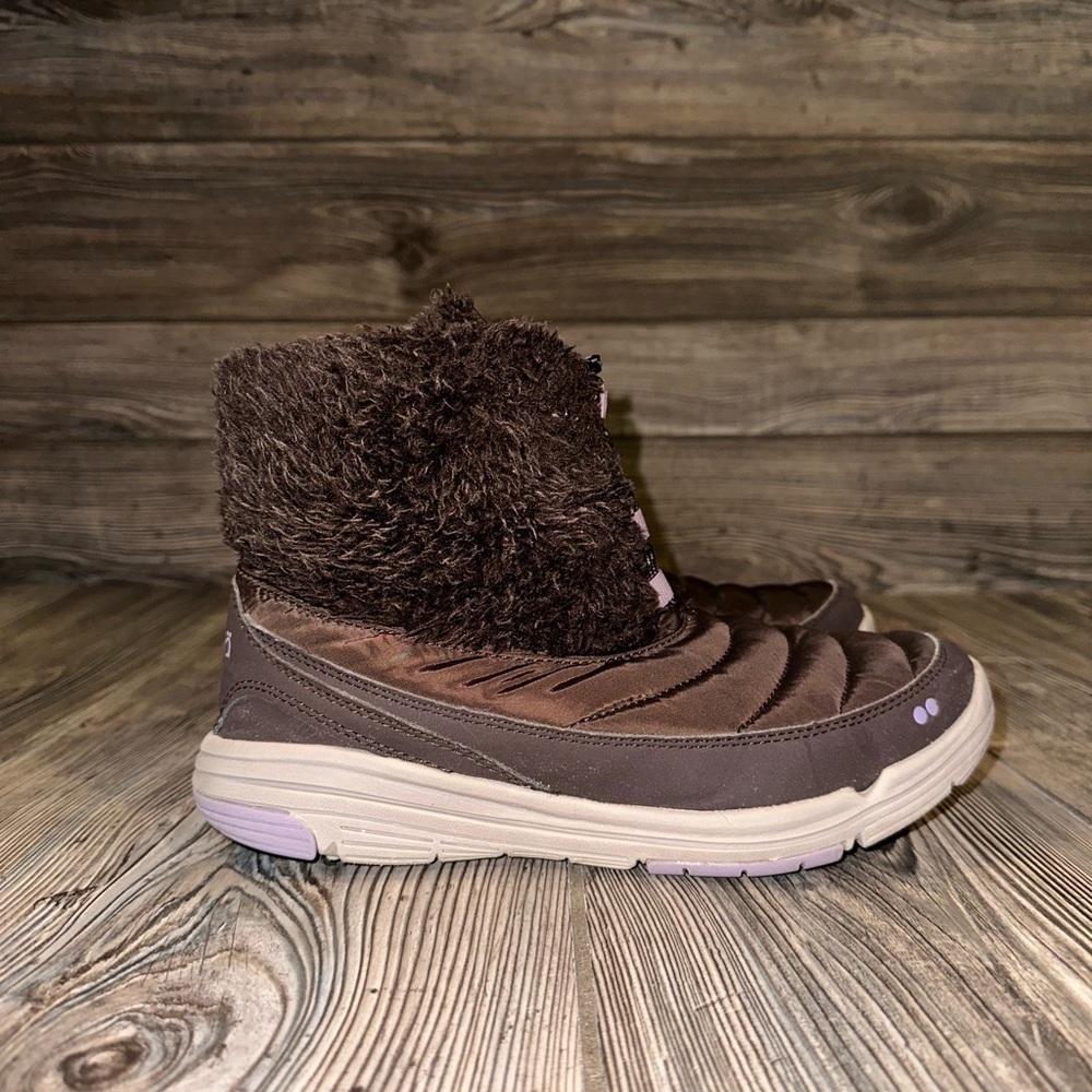 Ryka Water Repellent Addison Lace-Up Brown Boots